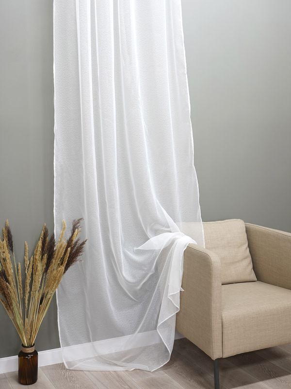 Tulle curtain Shine 150*275 cm white