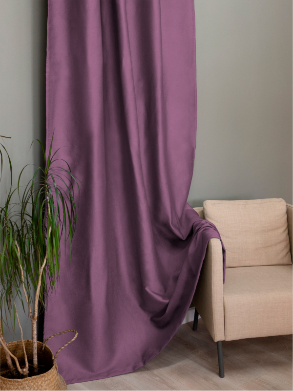 Blackout curtains Frost purple 135*260*1pc