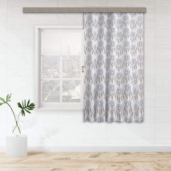Curtain curtain Gabardine 0129 SP 135*180 1pc blue