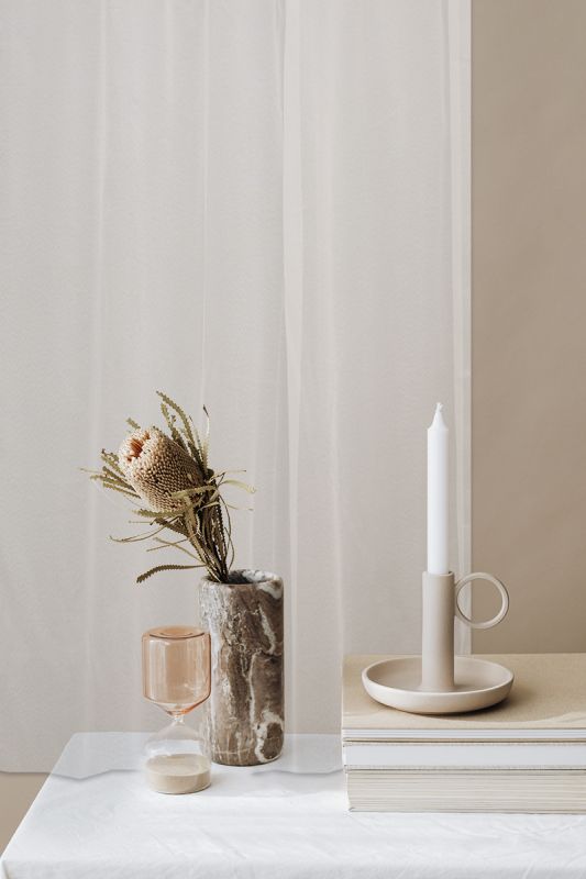 Curtain Tulle Shine 140*180 cm white